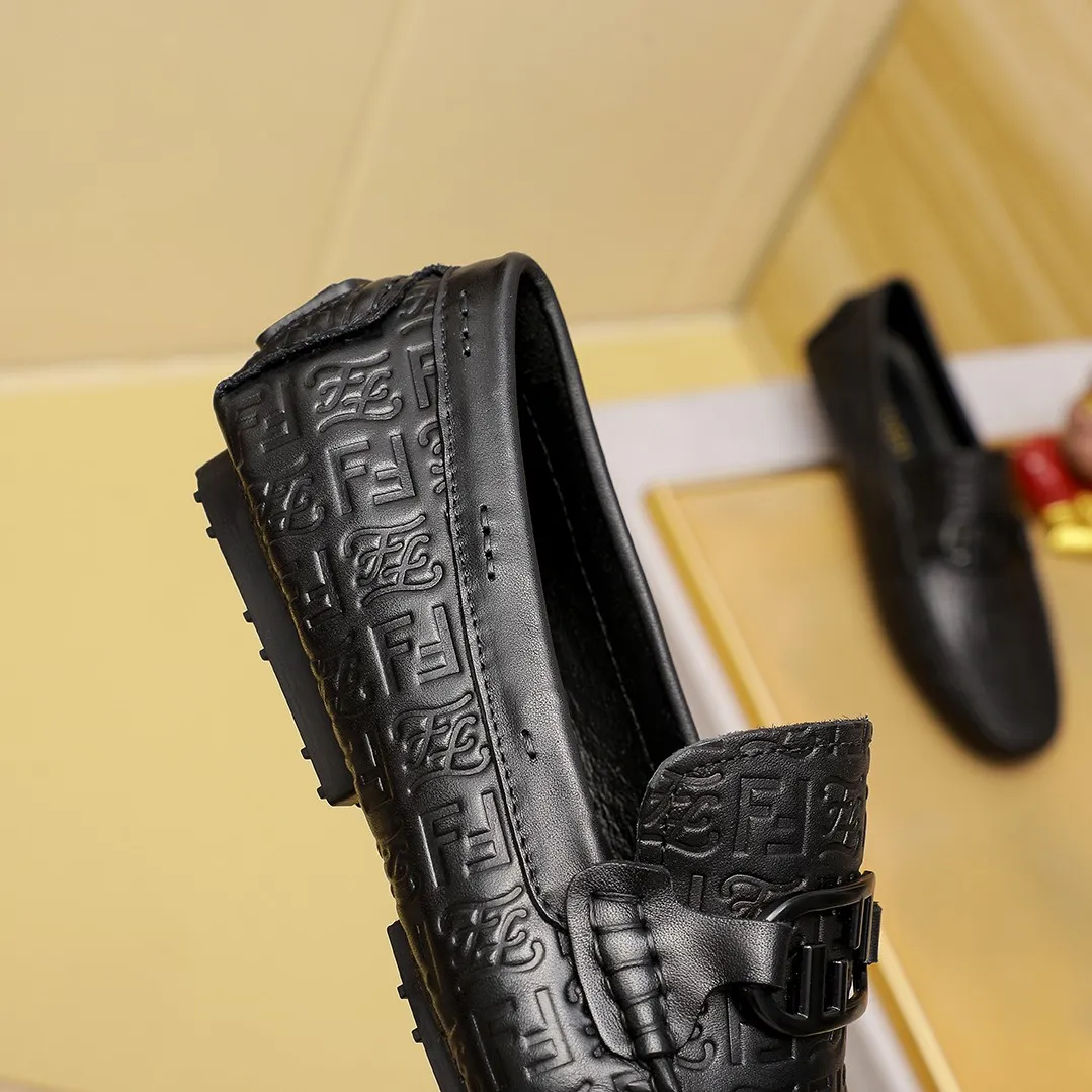 Men's shoes💰380💰💰[FENDI-FENDI] Classic new men's casual slip-on shoes🇨🇳Counter quality, original 1:1 high-quality workmanship💯The upper is made of imported first-layer cow Leather, 🐷leather lining, fashionable lazy beanie design 🌴casual Loaf style, with original raw rubber wear-resistant outsole 🌾definitely high-end and classy, only for drivers 🍀A must-have for trendy men, @@optional! 🍓Code number 38-44 (45🉑️customized, non-refundable and non-exchangeable)